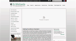 Desktop Screenshot of drmotiwala.com
