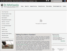 Tablet Screenshot of drmotiwala.com